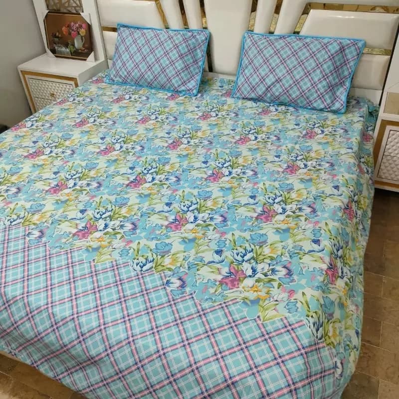 3 PCS bedsheet 100% cotton