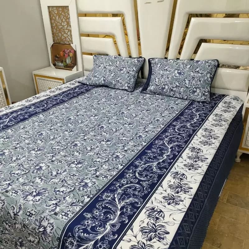 3 PCS Bedsheets Cotton satin