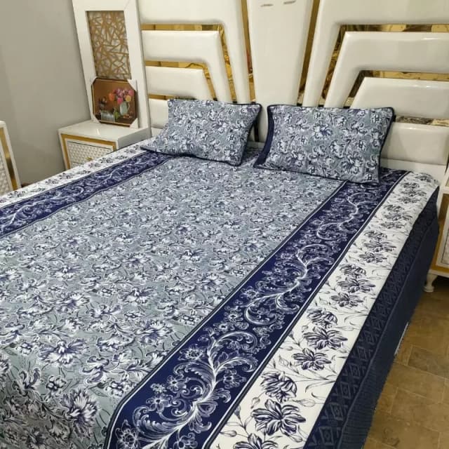 3 PCS Bedsheets Cotton satin