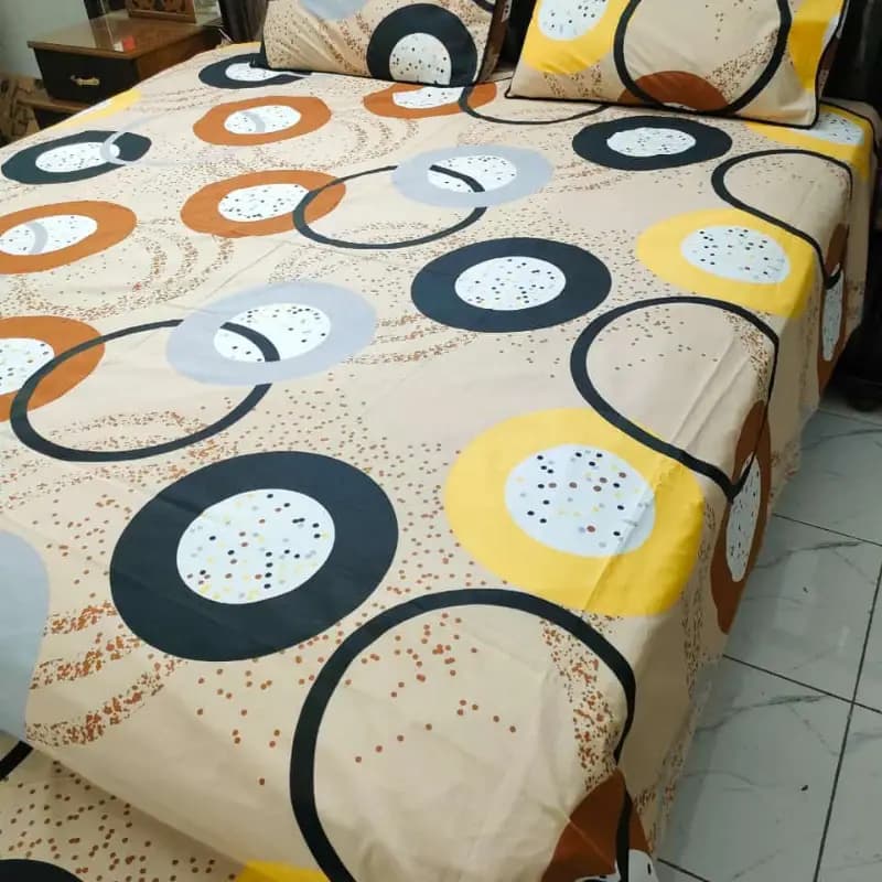 3 PCS Bedsheets 100% Cotton